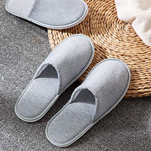 Rocutus 2 Pair Disposable Slippers Disposable Slippers Bulk Guest Slippers Travel Portable Polyester-cotton Slippers Home Interior Slippers Hotel Special Anti-skid Shoes Cotton Trailer - Image 4